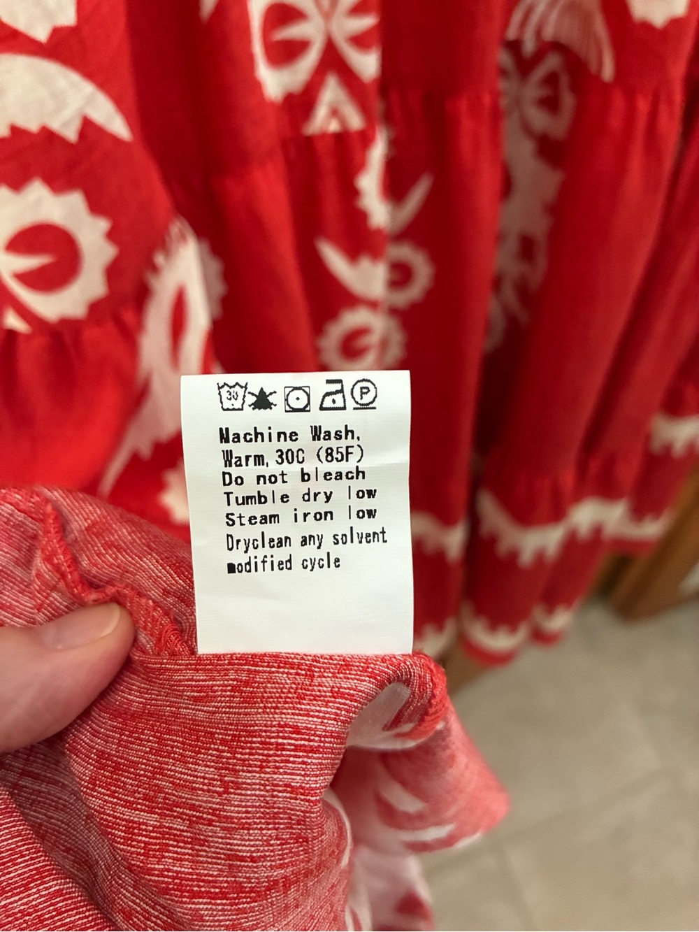 Red/Orange Floral Print Maxi Dress by - Picture 11 of 11